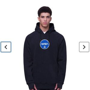 686 Nasa Exploration Pullover Hoody Size L Black Water Repellant